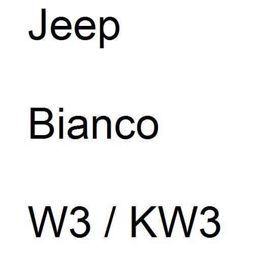 Jeep, Bianco, W3 / KW3.